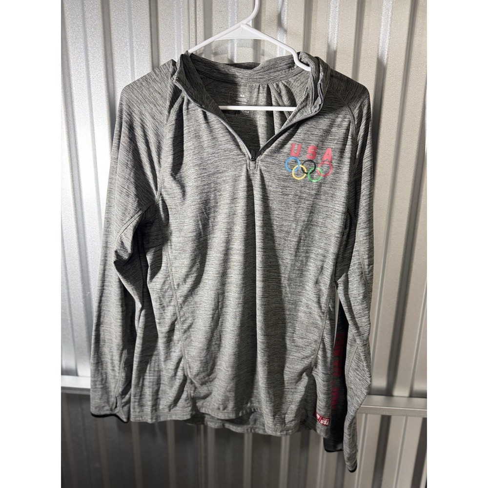 Team USA Tokyo Japan Olympics Pullover Gray Size Medium Team Apparel